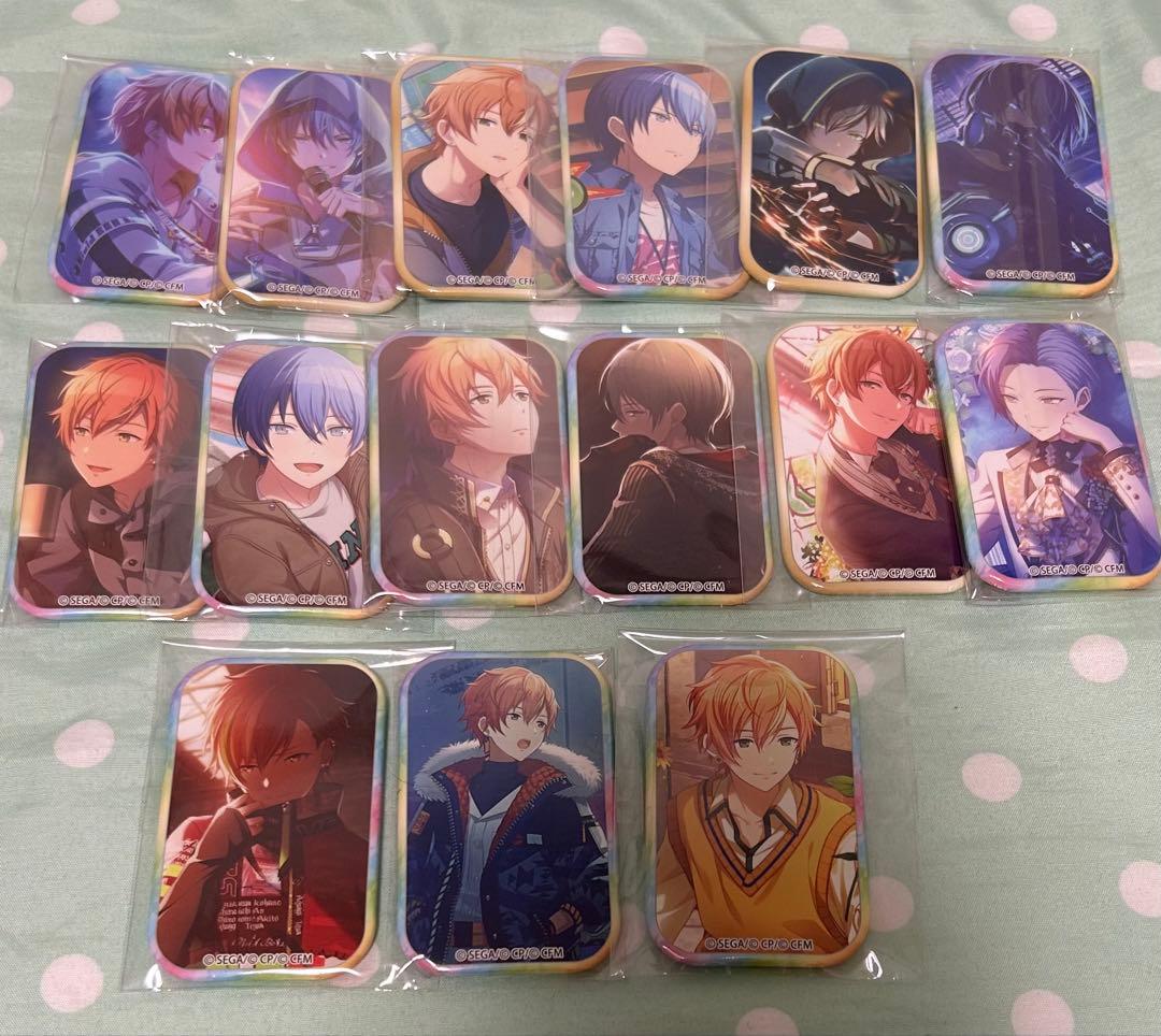 プロセカ 青柳冬弥 東雲彰人 スクエア 缶バッジ 15点セット