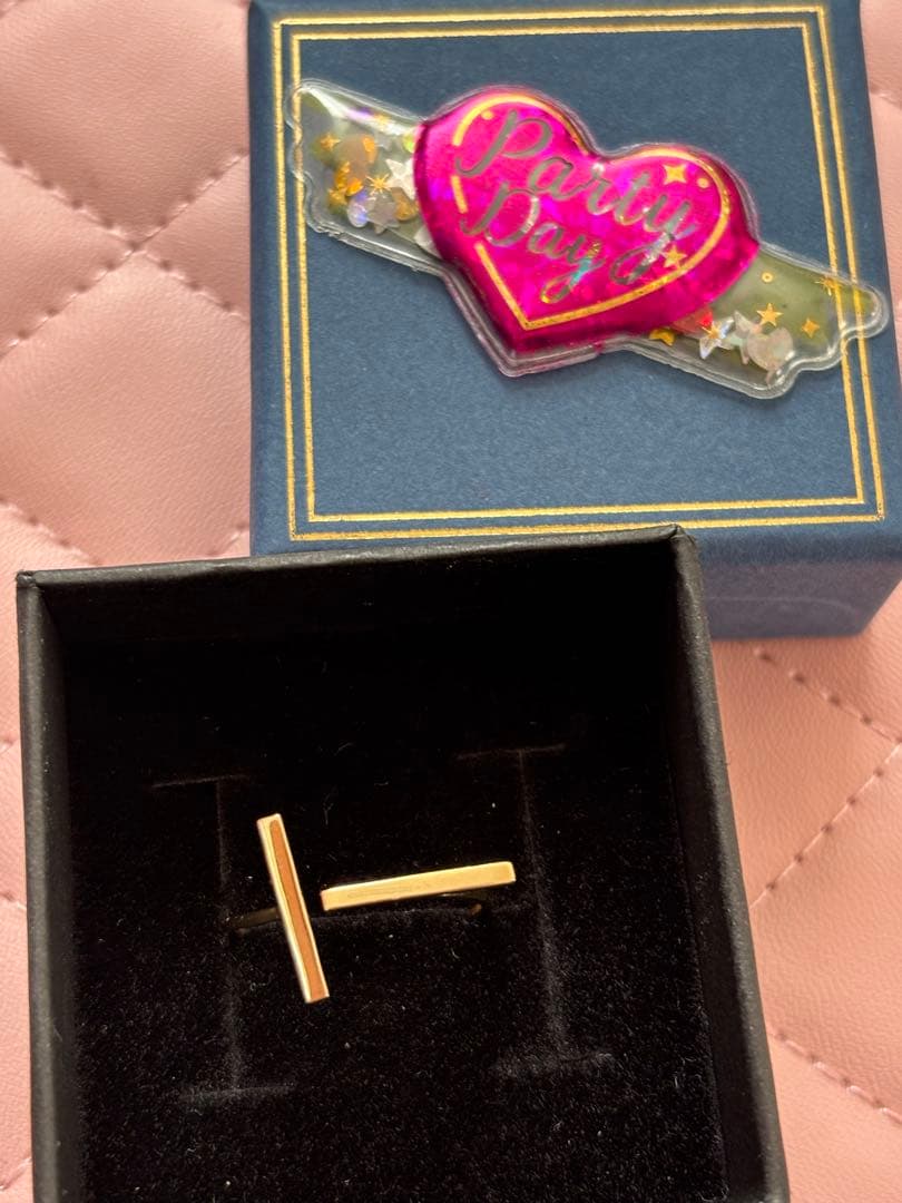 k18YG T型フリーリング