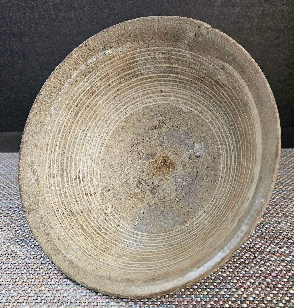 【名品❗】朝鮮古美術　朝鮮古陶磁器　古玩　高麗三島茶碗　李朝青磁輪線茶碗　古陶磁