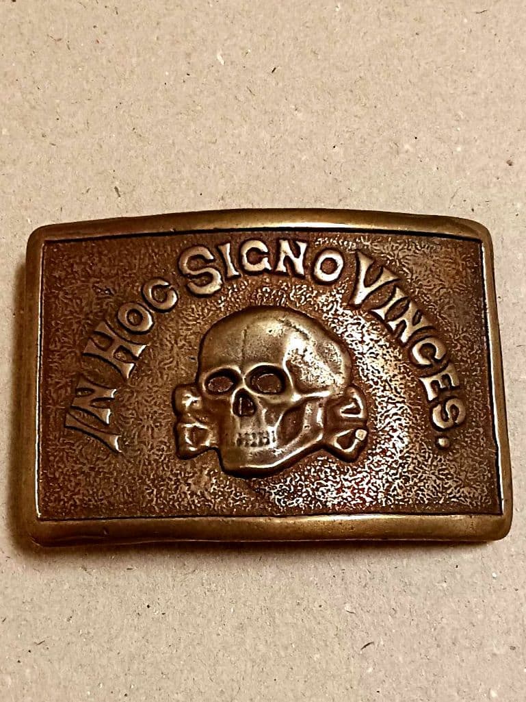 ビンテージ スカルバックル