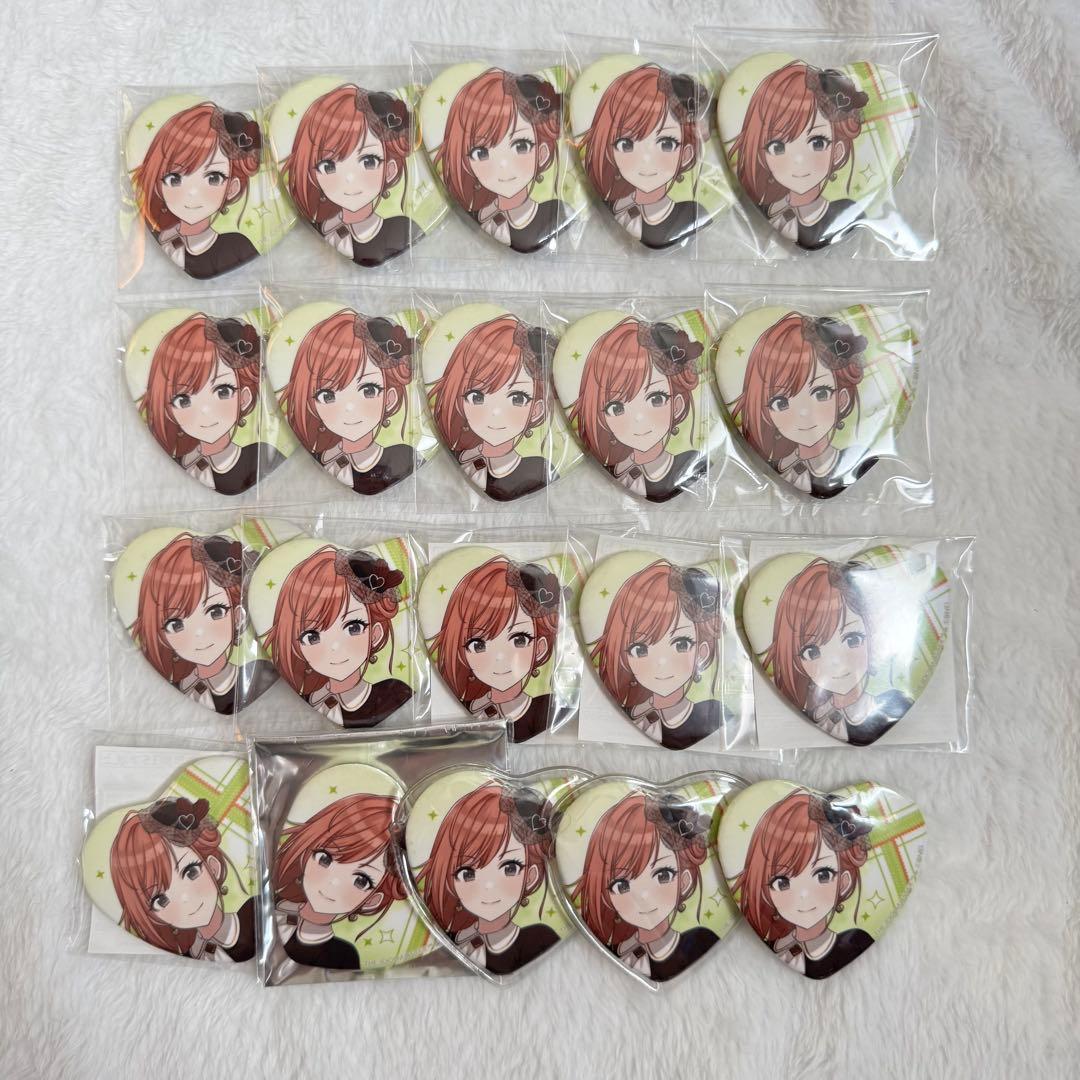 シャニマス 有栖川夏葉 ハート缶バッジ セット