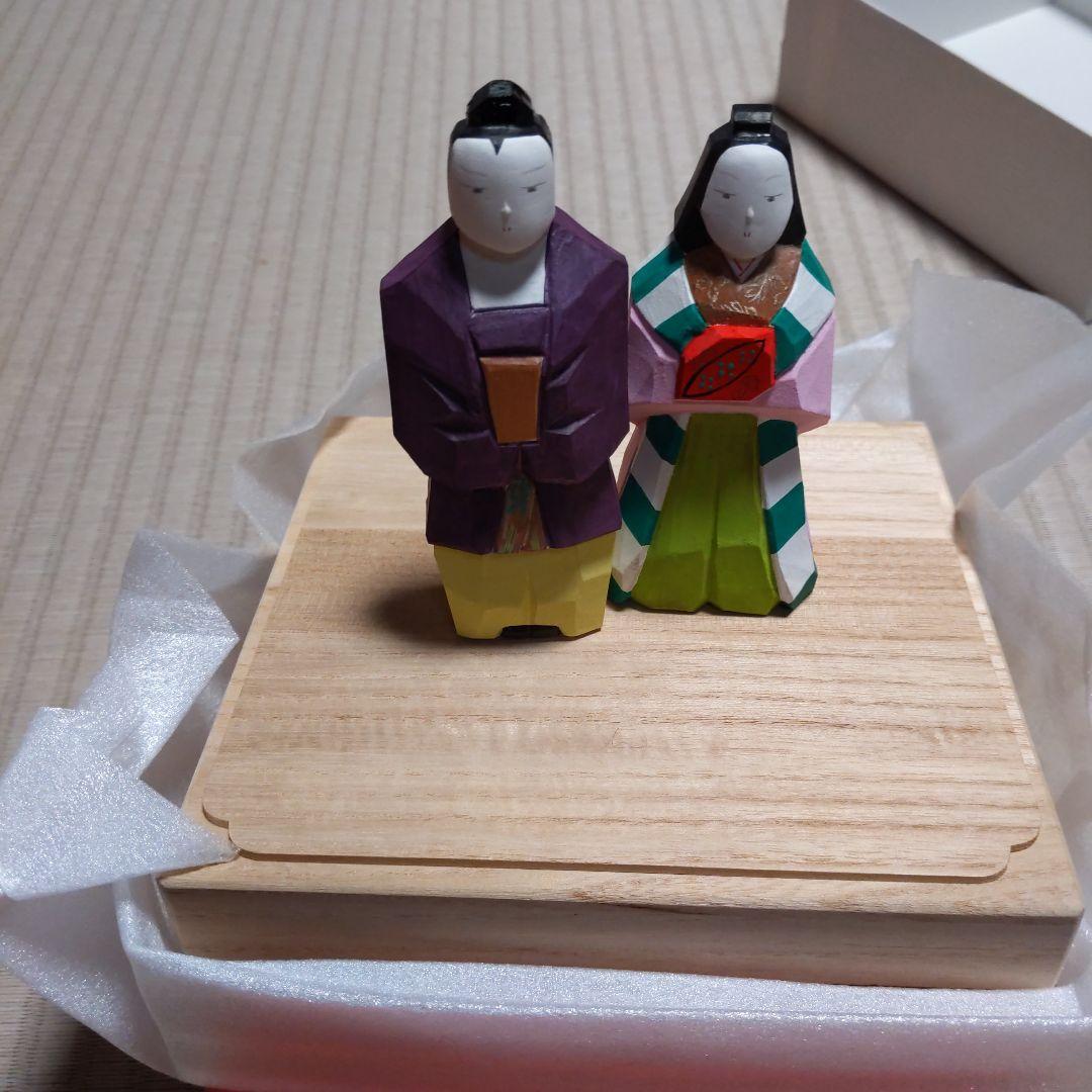 奈良一刀彫　浦　弘園　平城雛