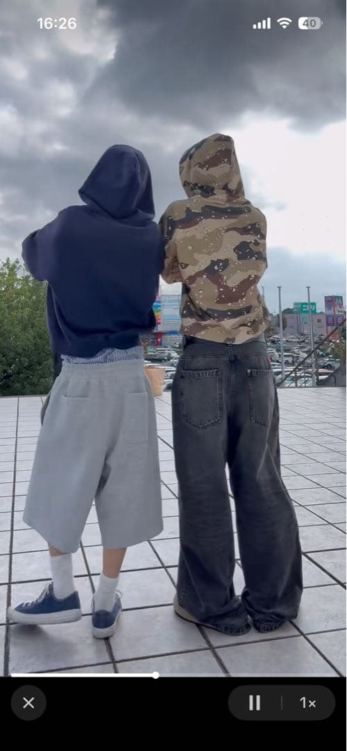 Belvetベルベットネイビー ジップアップフード付きパーカー