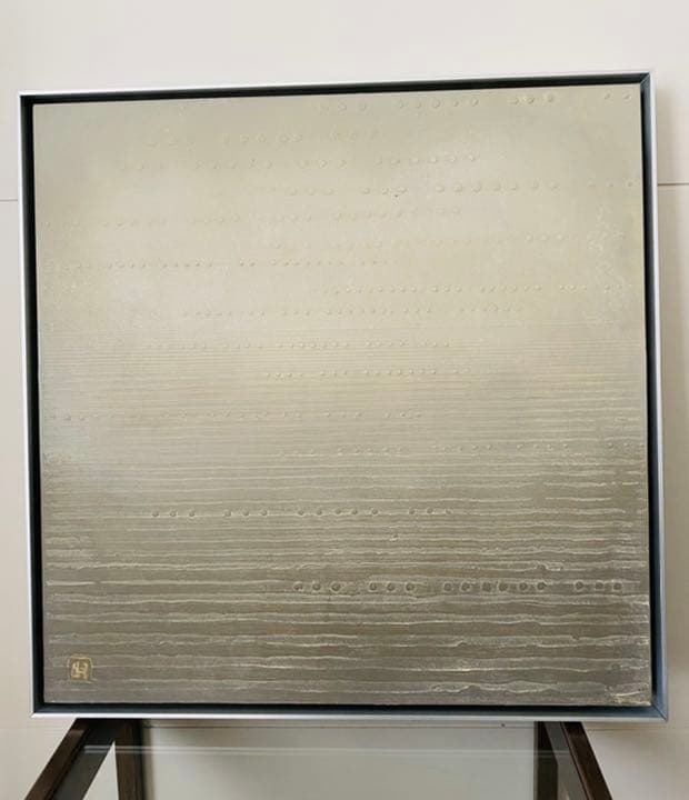 松原賢「水景2018年」インディアナポリス美術館作品収蔵　タブロー　茶掛　茶席