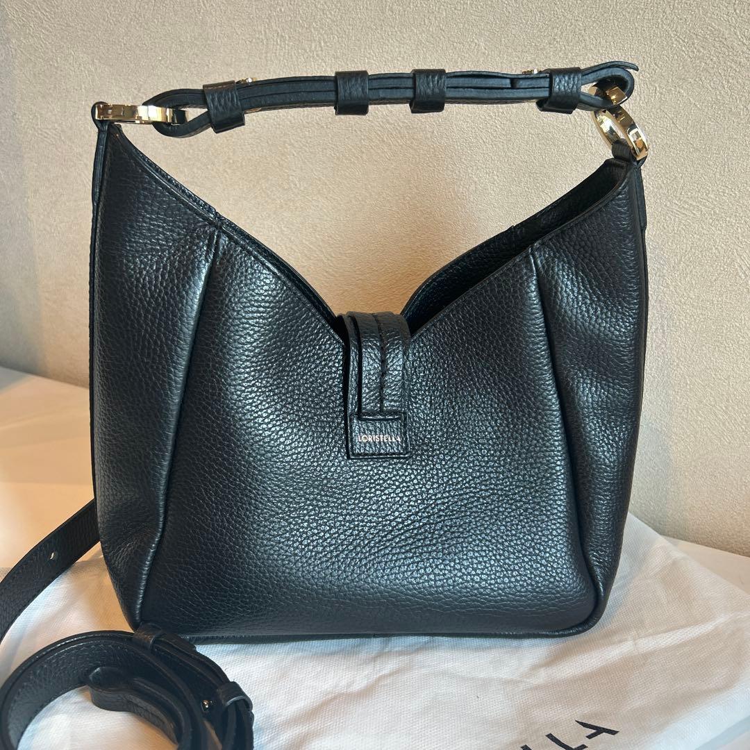 LORISTELLA ホーボー　ショルダー　2way ブラック　レザー