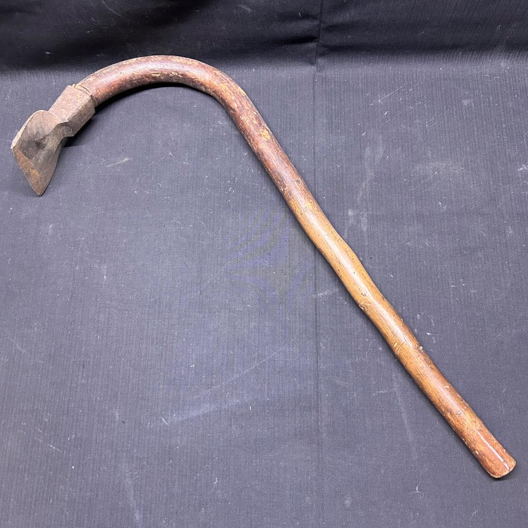 ▽Fc右1046 ちょうな ちょんな 古道具 古民具 大工道具 長期保管品