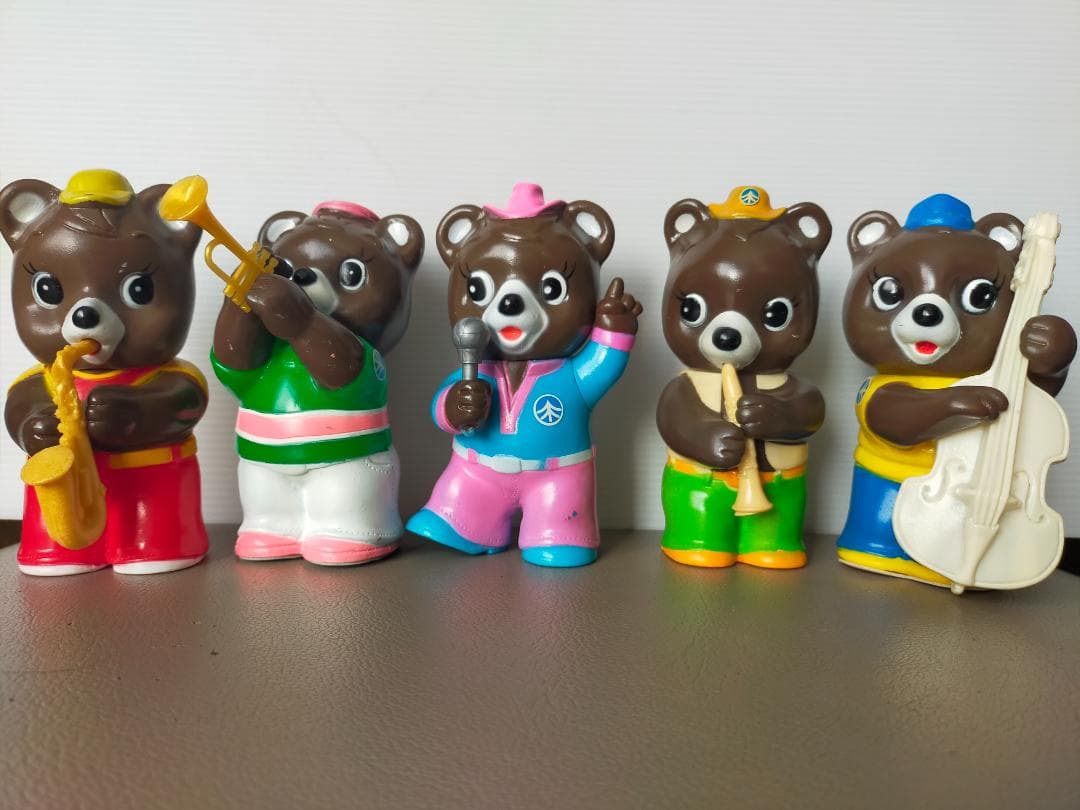 たくぎん　たくちゃん　ソフビ貯金箱　５個　拓銀