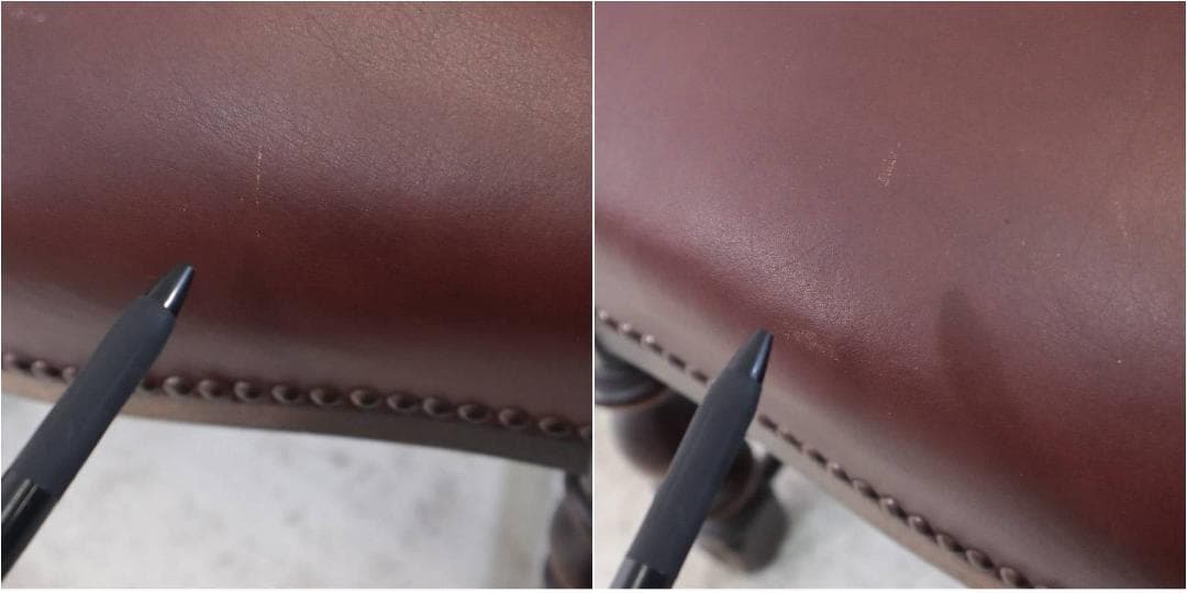 値下西洋アンティーク ダイニングチェア ホールチェア オーク無垢 本革張り