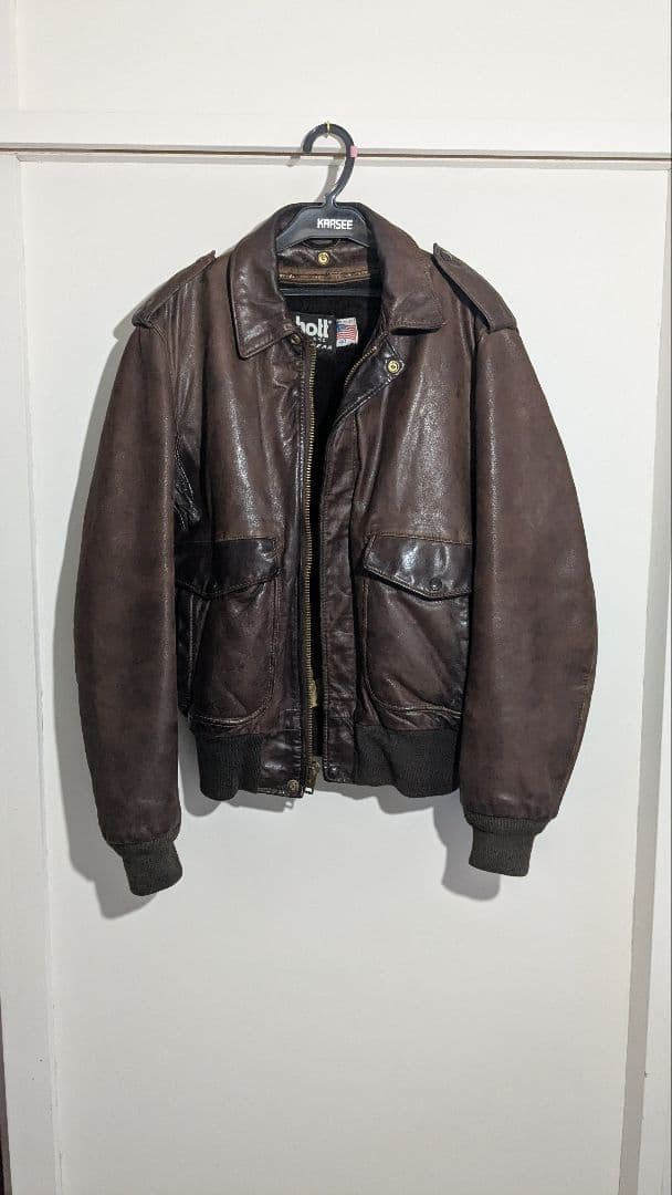 8/30まで！ショット A-2 レザージャケット ライナーあり 40 L