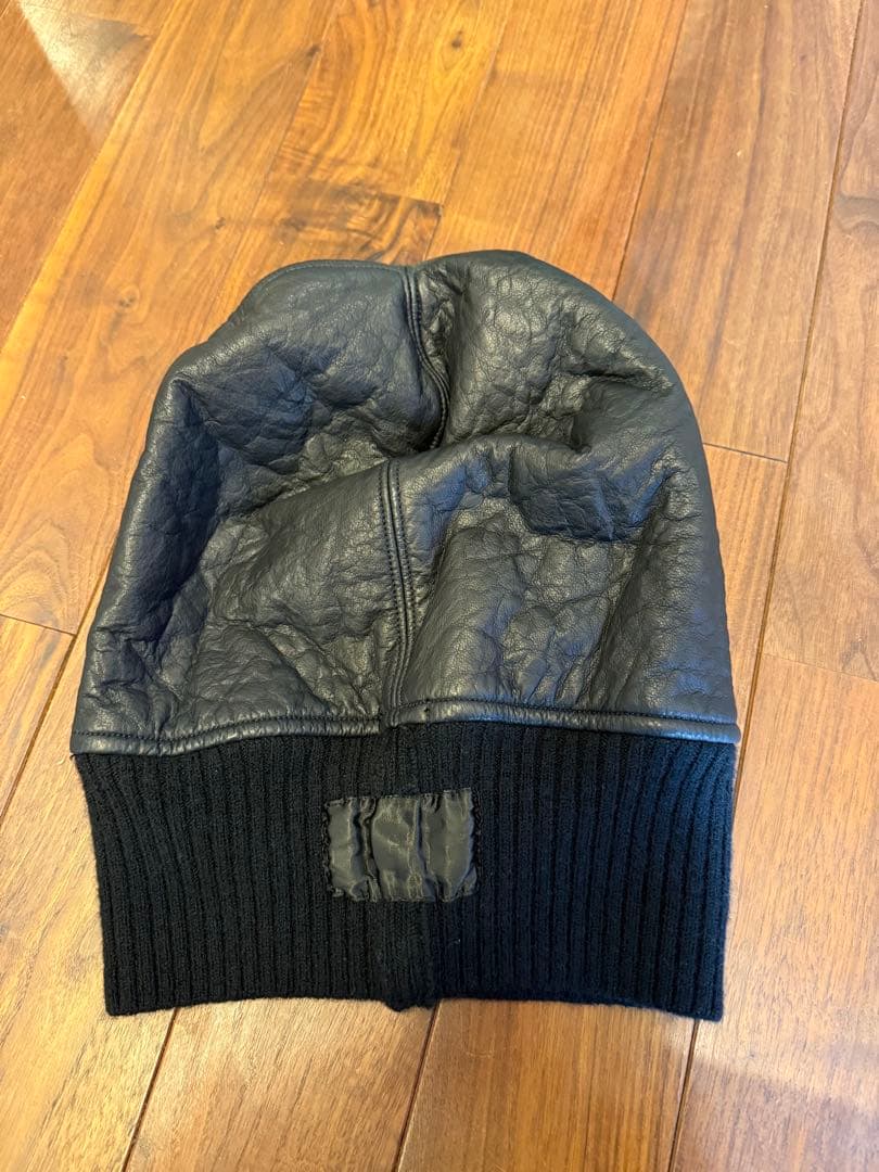 00s L.G.B. leather cap beanie ビーニー　レザー