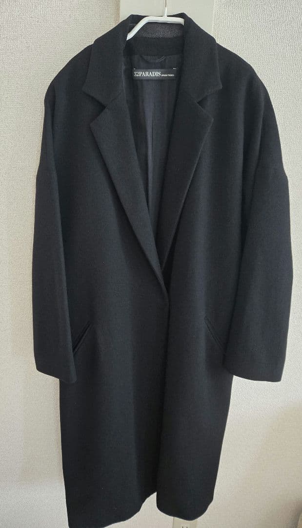 32PARADIS 黒 チェスターコート Deuxieme Classe