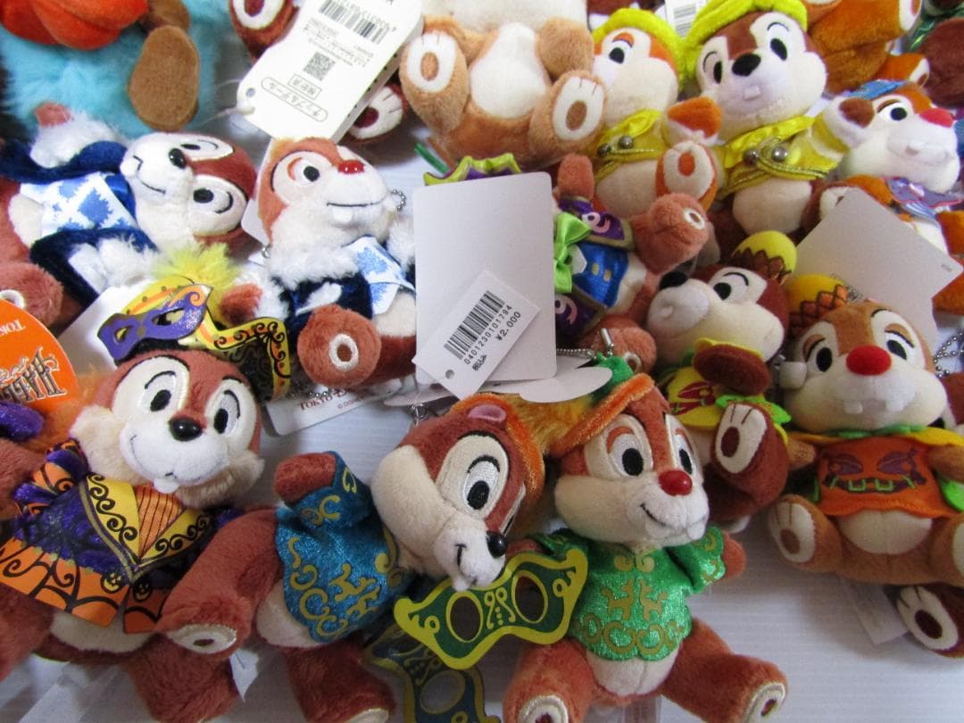 A1172 ディズニー　チップとデール　ぬいぐるみ 122 体セット