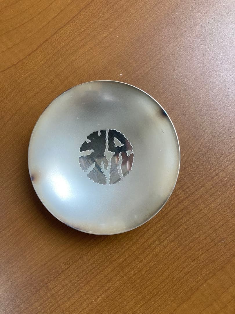 純銀 銀盃 家紋入り 木箱付き 銀製 酒器 盃