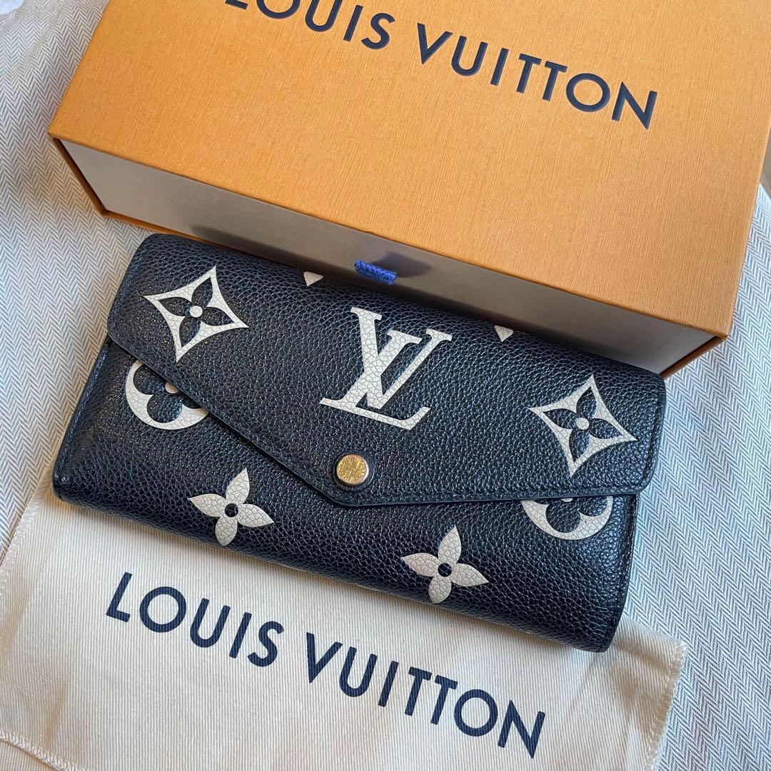 ヴィトン　M80496 RFID認証　長財布　アンプラント　ポルトフォイユ　サラ