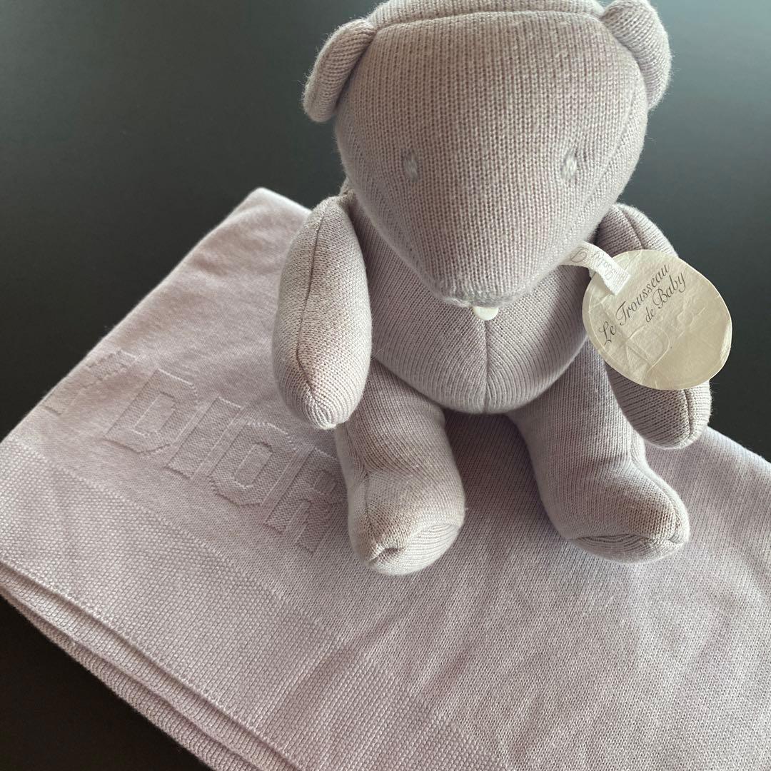 未使用 Baby Dior ぬいぐるみとブランケット 2点セット