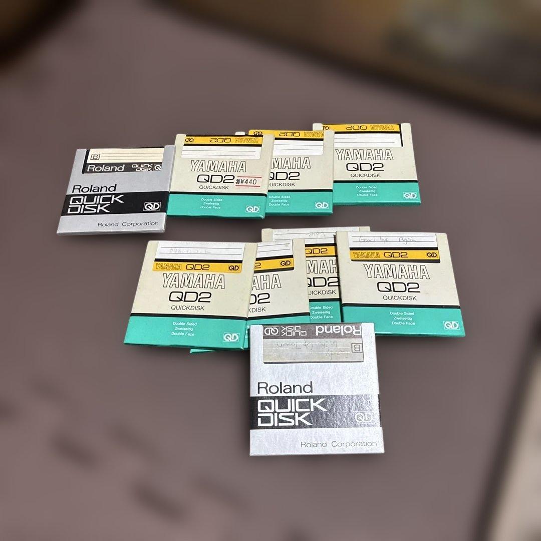 YAMAHAヤマハ QD2 クイックディスク7枚 ローランドクイックディスク2枚