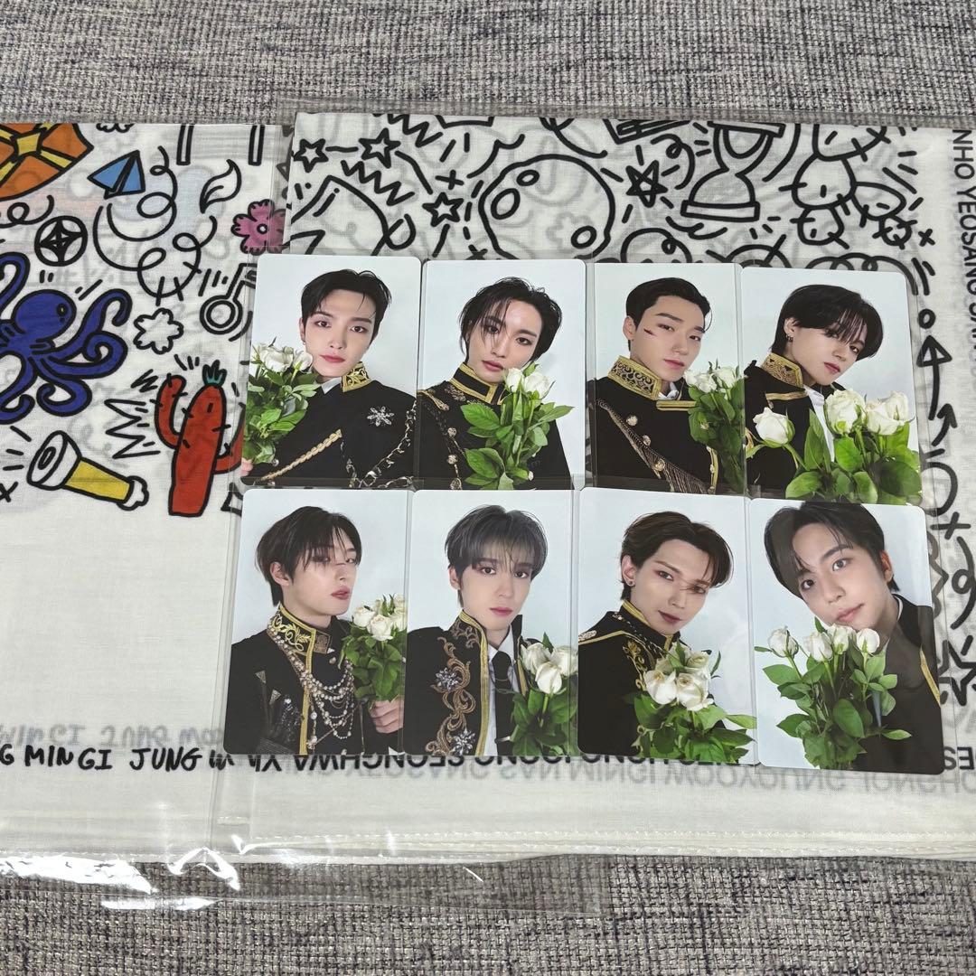 ATEEZ exhibition 東京限定 ハンカチ トレカ コンプセット④