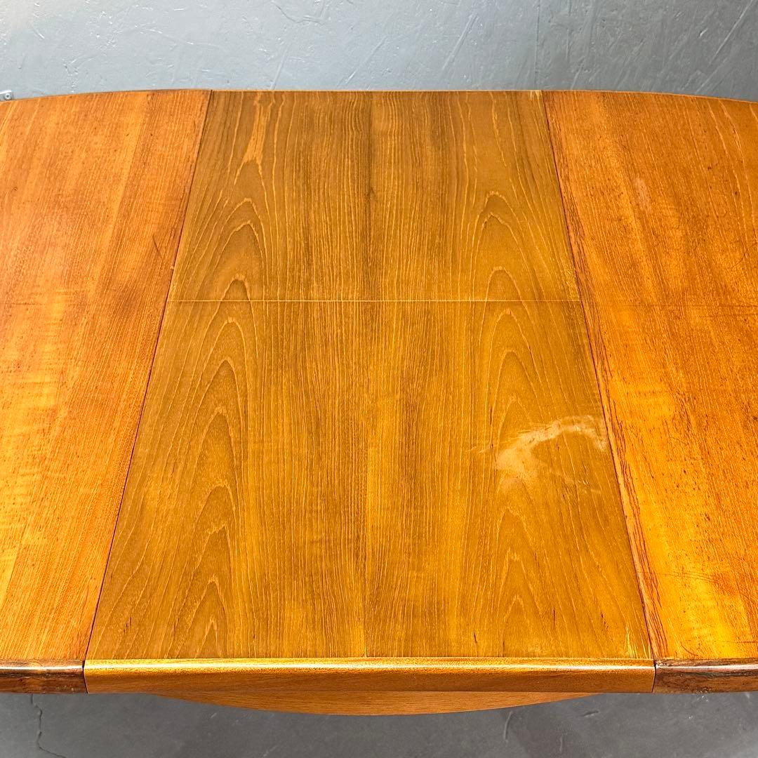 英国 ヴィンテージ チーク オーバルテーブル(401) 脚着脱可