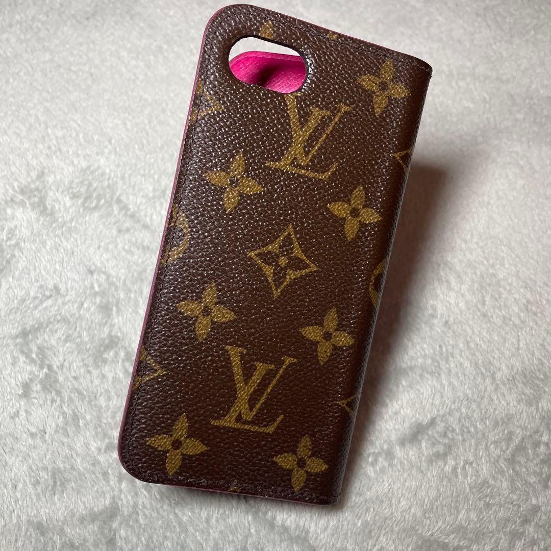 ルイヴィトン iPhoneケース 7 8 SE 手帳型 モノグラム