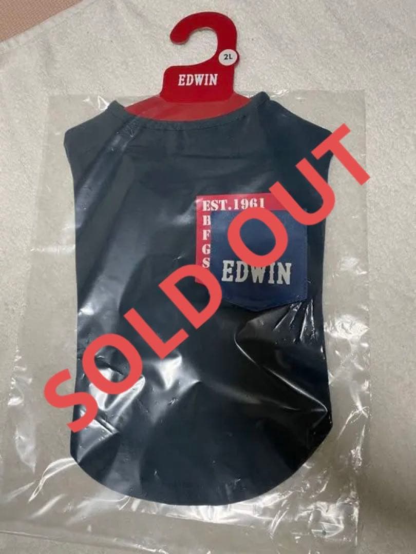 ④犬用 服(2L)ネイビー　新品　未使用　タグ付き　EDWIN（エドウイン）