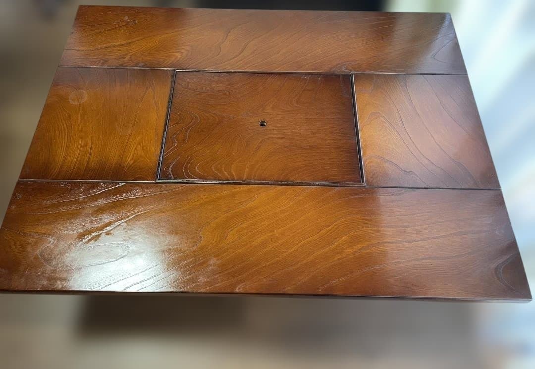 関西火鉢座卓 　囲炉裏 家具 ダイニングテーブル 炉端 収納付　12c110