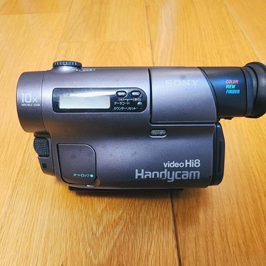 【動作確認済】高画質 Hi8 8ミリ ビデオカメラ SONY ACアダプタセット