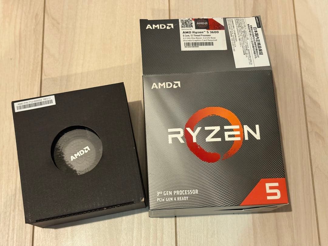 AMD Ryzen 5 3600 動作確認済み 箱あり