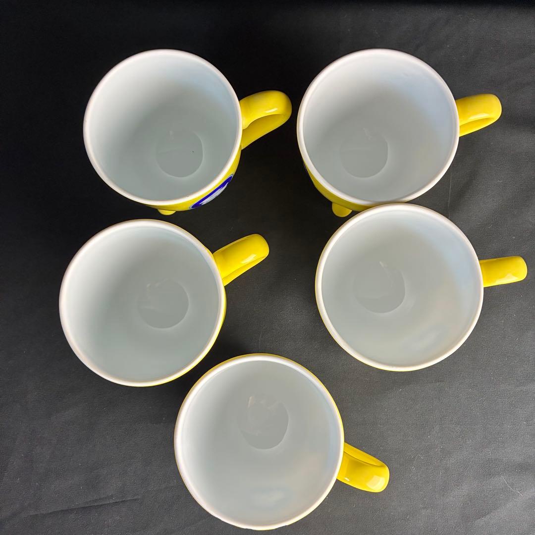 深川製磁 黄地うさぎ マグカップ 5客