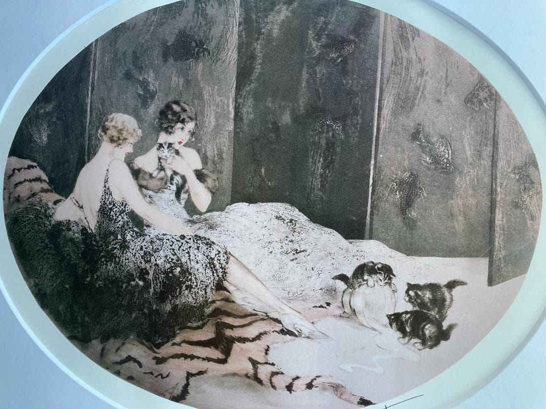 ルイ・イカール☆こぼれたミルク　Louis Icart