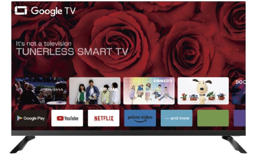 テレビ Google TV TUNERLESS SMART TV