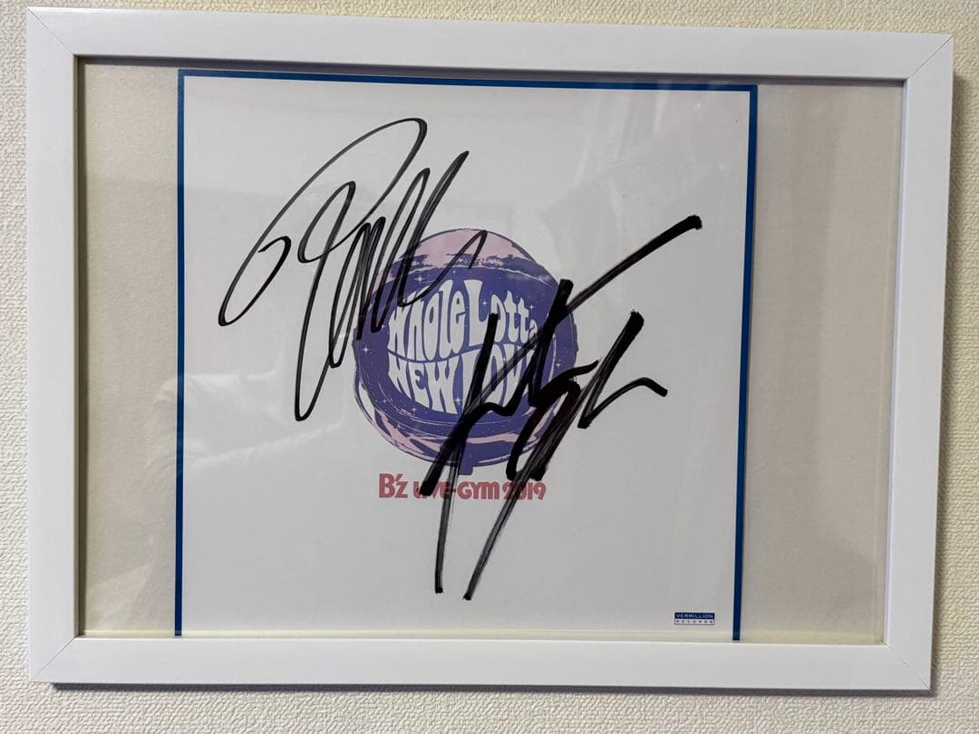 B'z 直筆サイン色紙(newlove)