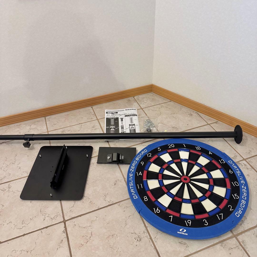 【美品】ダーツライブ ゼロボード ポールスタンド セット 静音 15.5 インチ