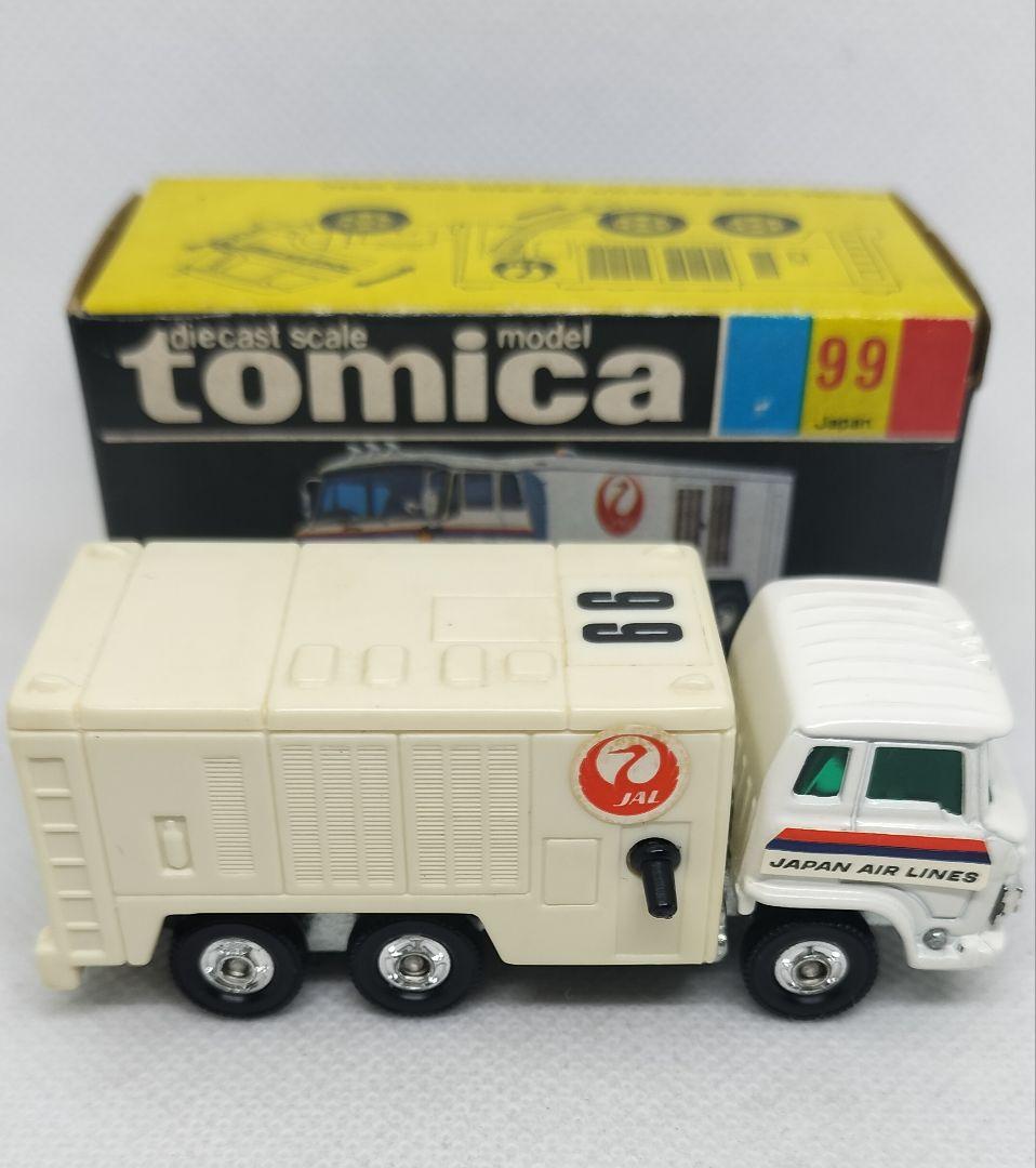 《黒箱トミカ99-1-1》日本航空空調車【初期ロットドアラベル】未使用超美品