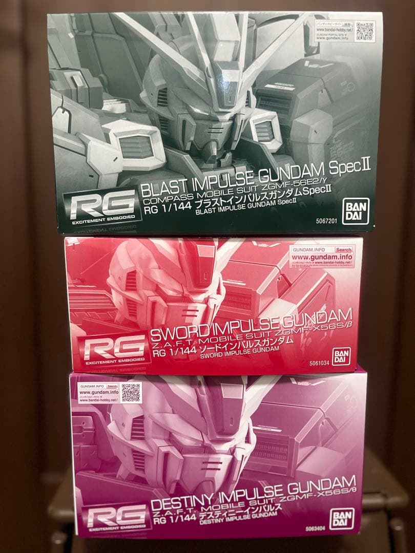 RG ガンプラまとめ売り インパルスガンダム3点セット 1/144