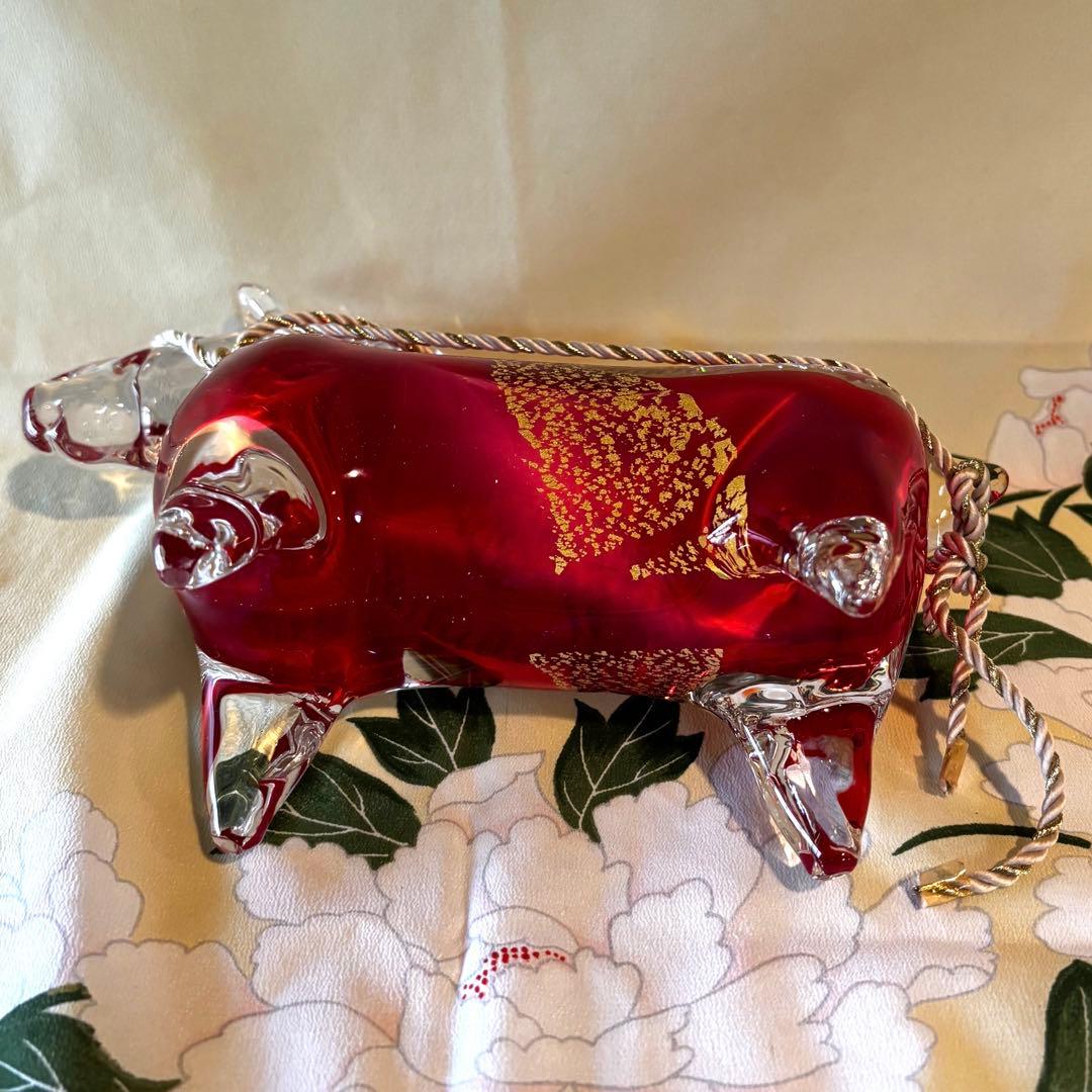 Multi Glass ガラスの馬の置物　2セット