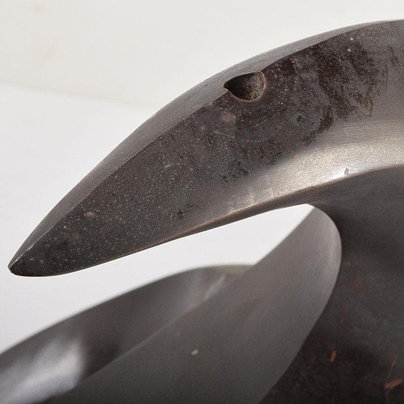 高岡銅器　金工家　村田宏作　銅製　龍と碇　釣釜道具　置物　F　R9369H