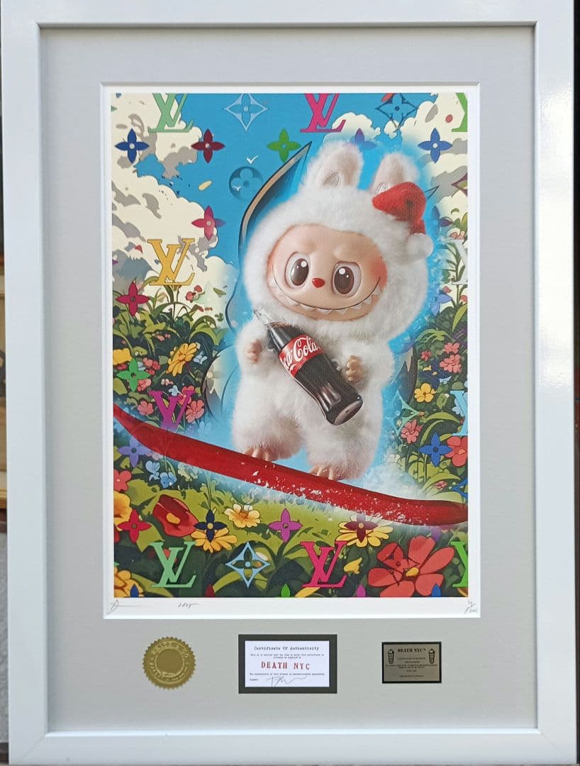 DEATH NYC BC924 サイン、ナンバー、COAあり