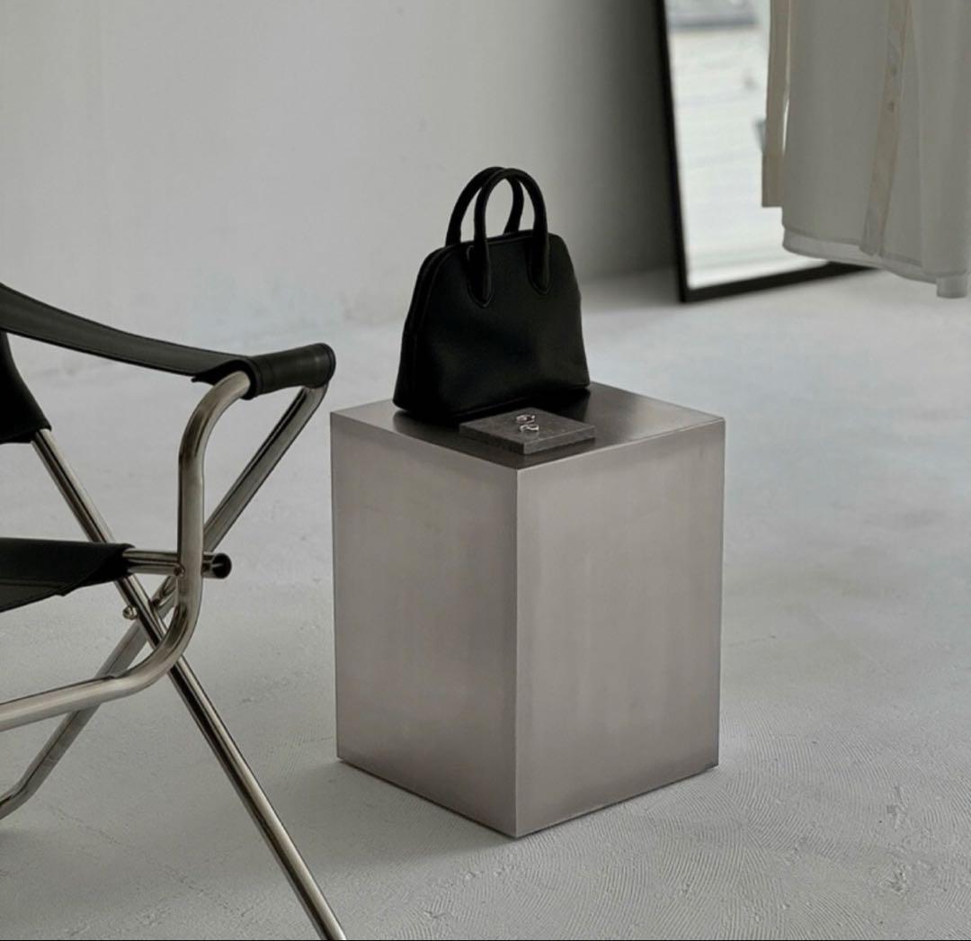 ステンレス スクエア サイドテーブル スツール 【ART OF BLACK】