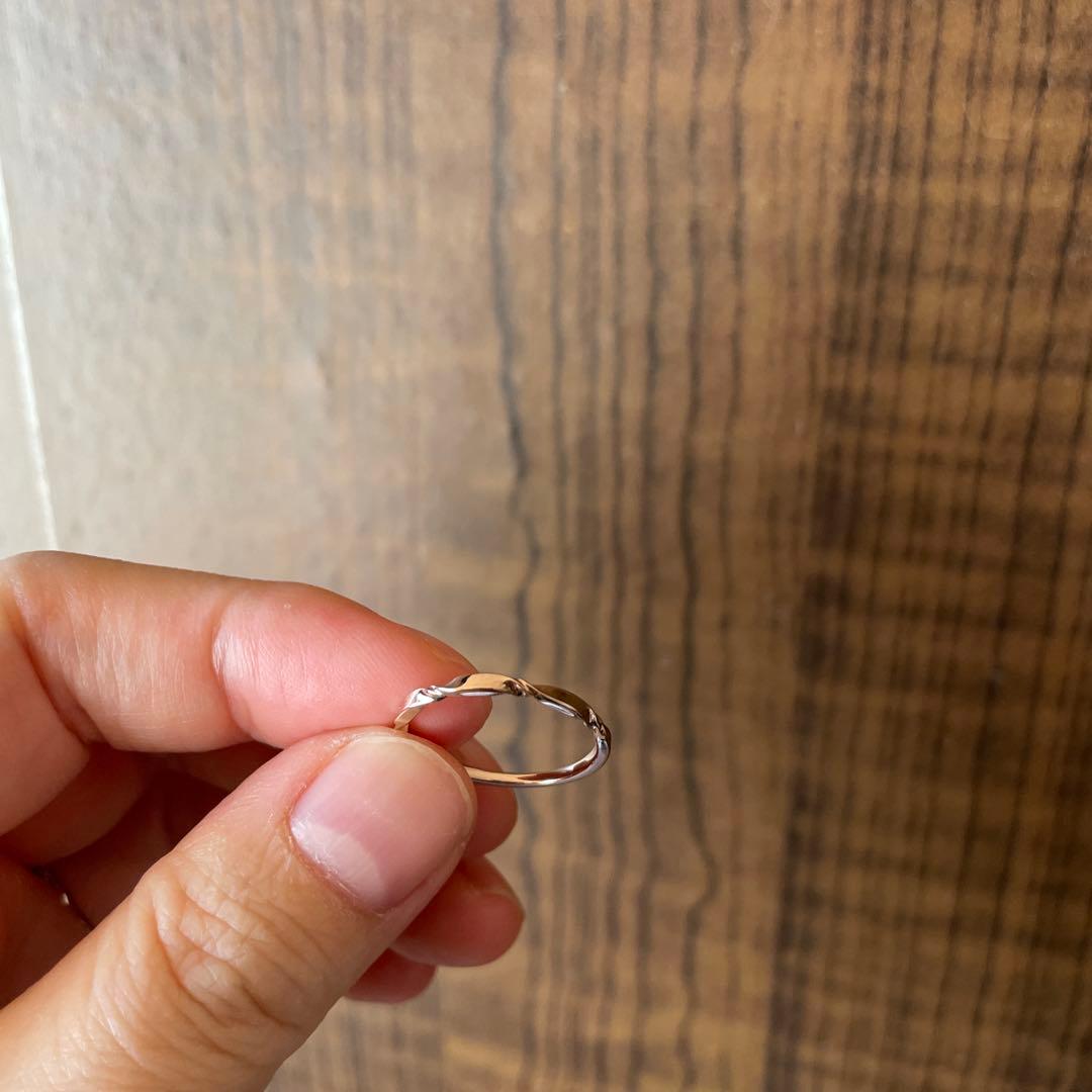 ete リング 10号 サイズ直し済み シンプル ツイストデザイン