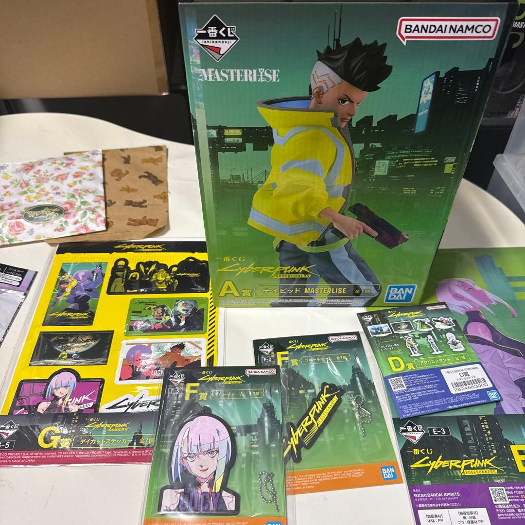 一番くじ サイバーパンク A賞 デイビッドフィギュア、下位賞付き