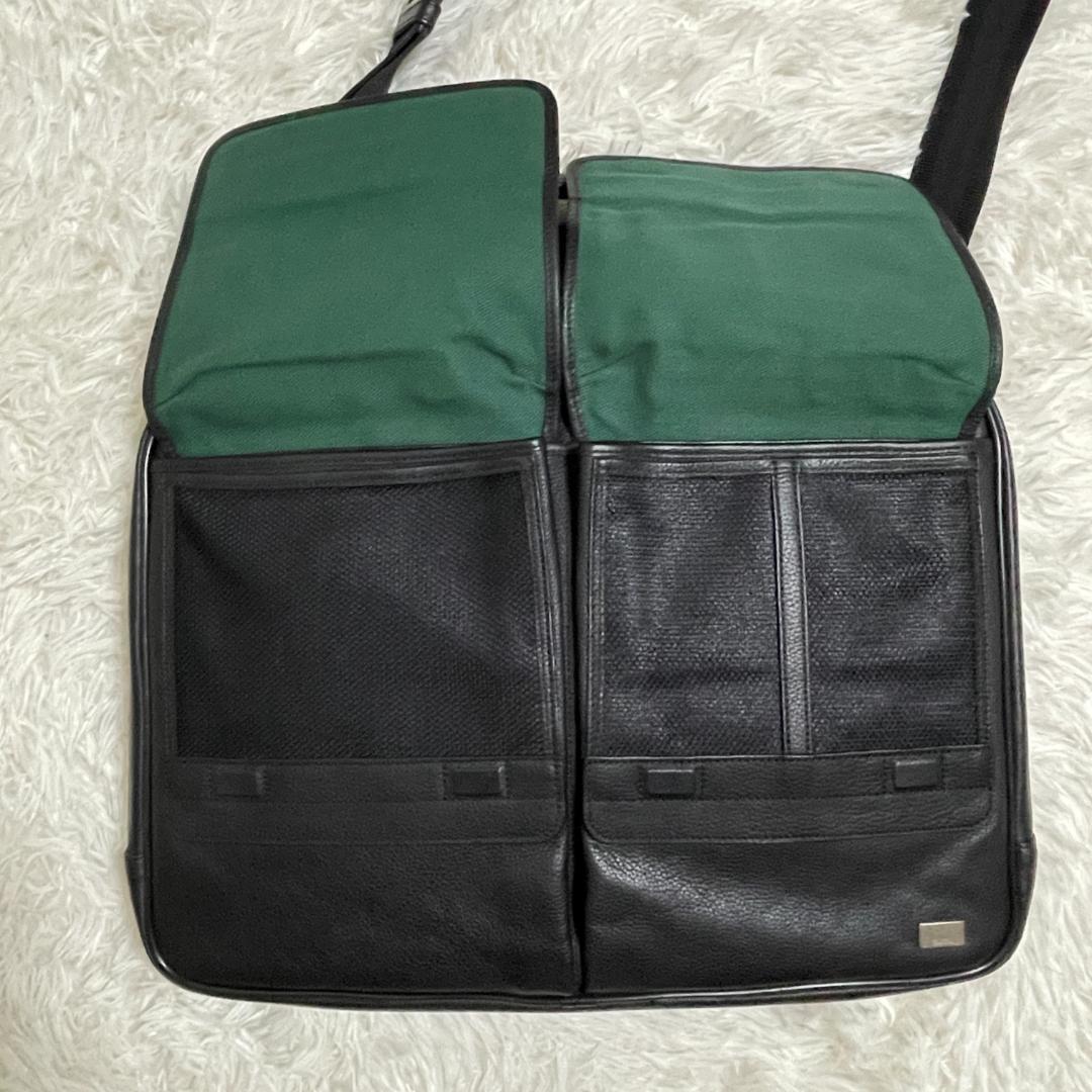 ダンヒル　2way　アボリティーズ　シボ革　オールレザー　ビジネスバッグ　A4可