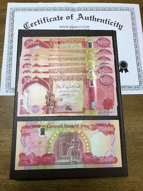 イラクディナール　イラク紙幣　10枚　新品未使用