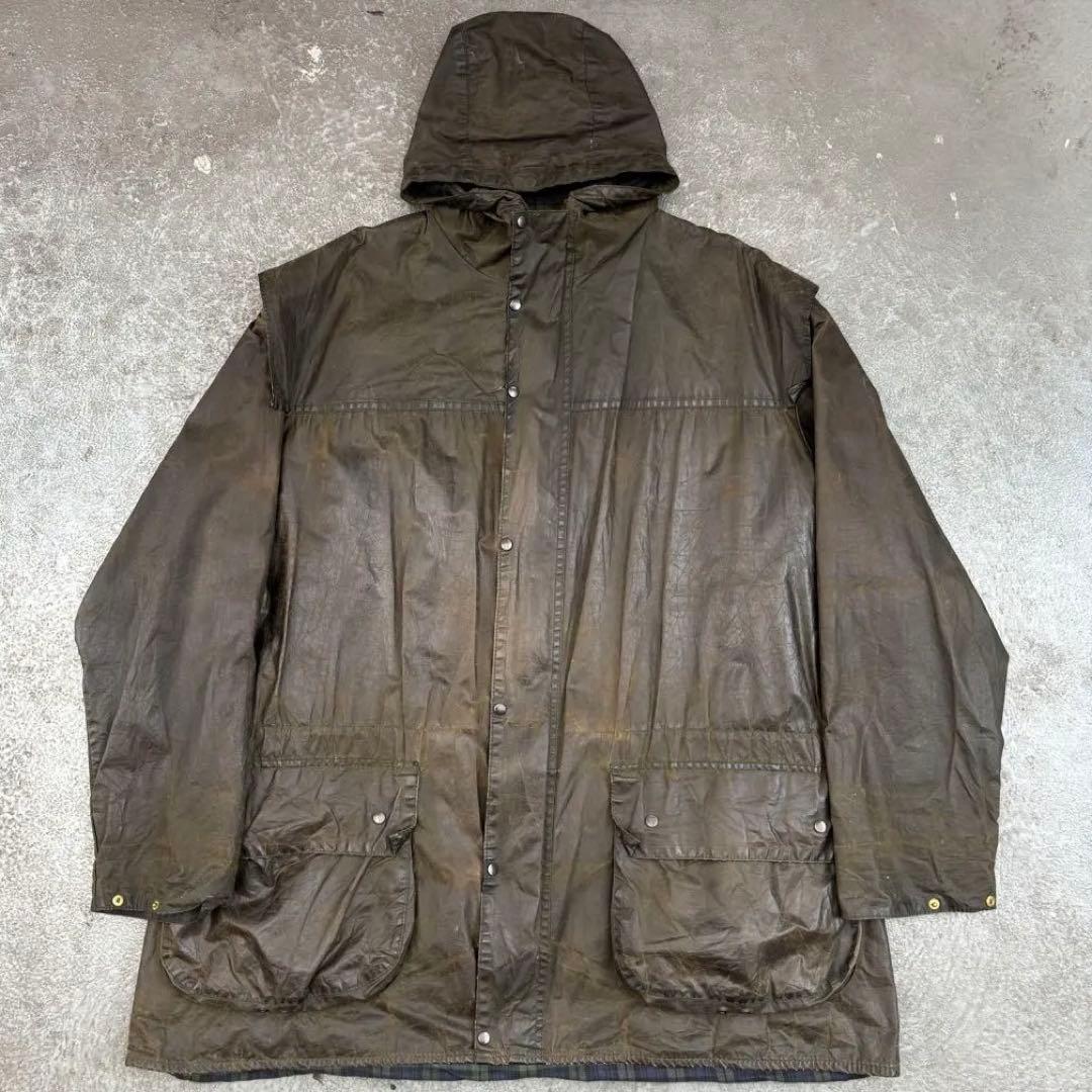 90s Barbour durham ダラム　オイルドハンティングジャケット
