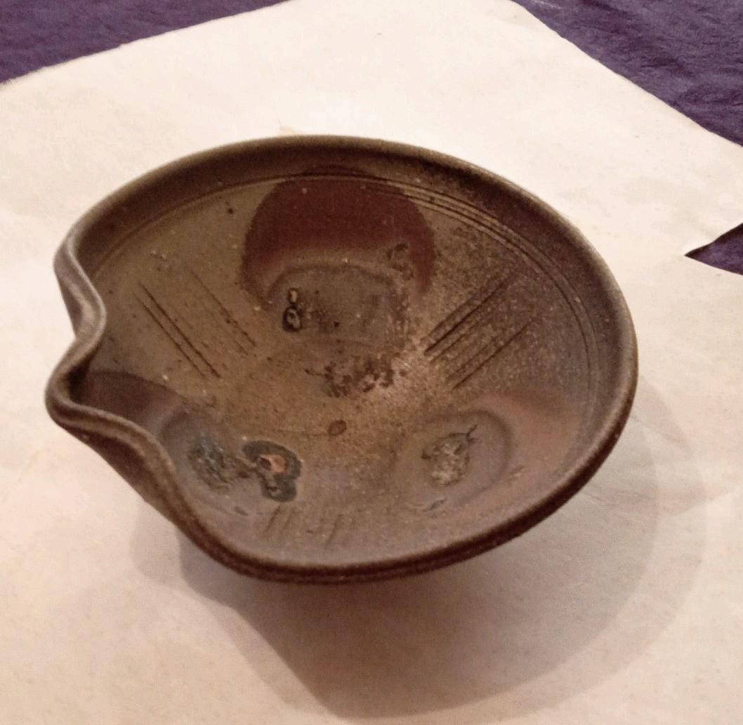 京焼　窯変片口八寸鉢