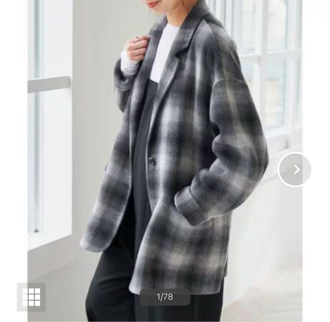 スピック＆スパン　ウールミックスリバージャケット36