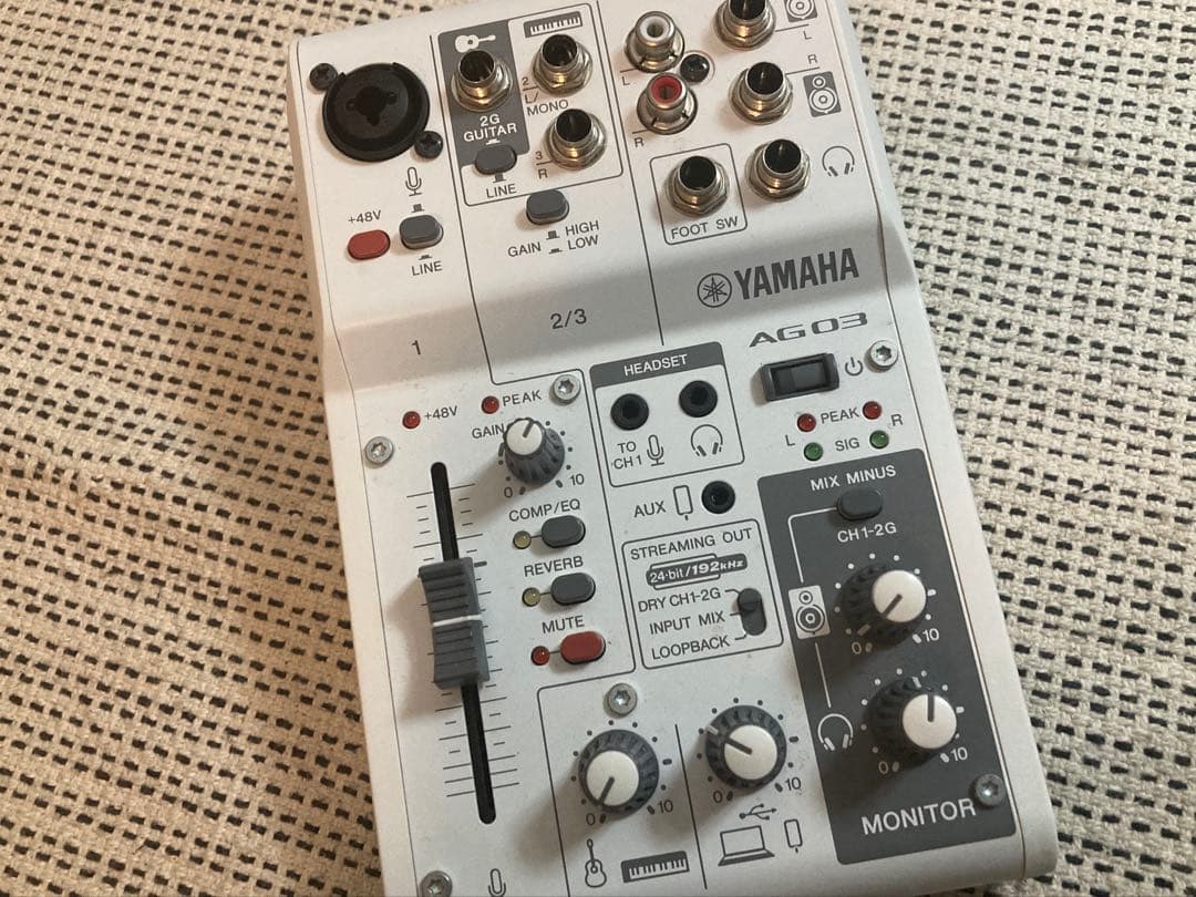 YAMAHA AG03 mk2 オーディオミキサー