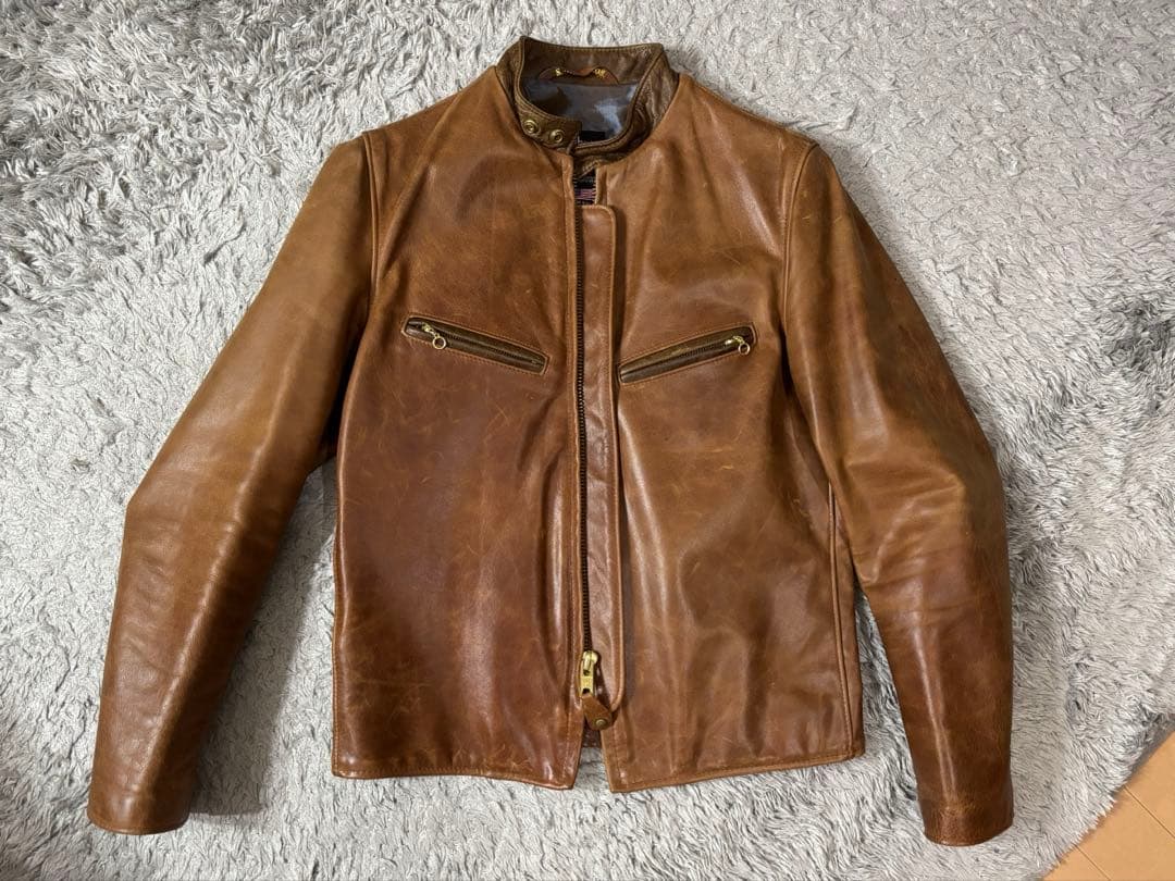 schott シングルレザーライダースジャケット
