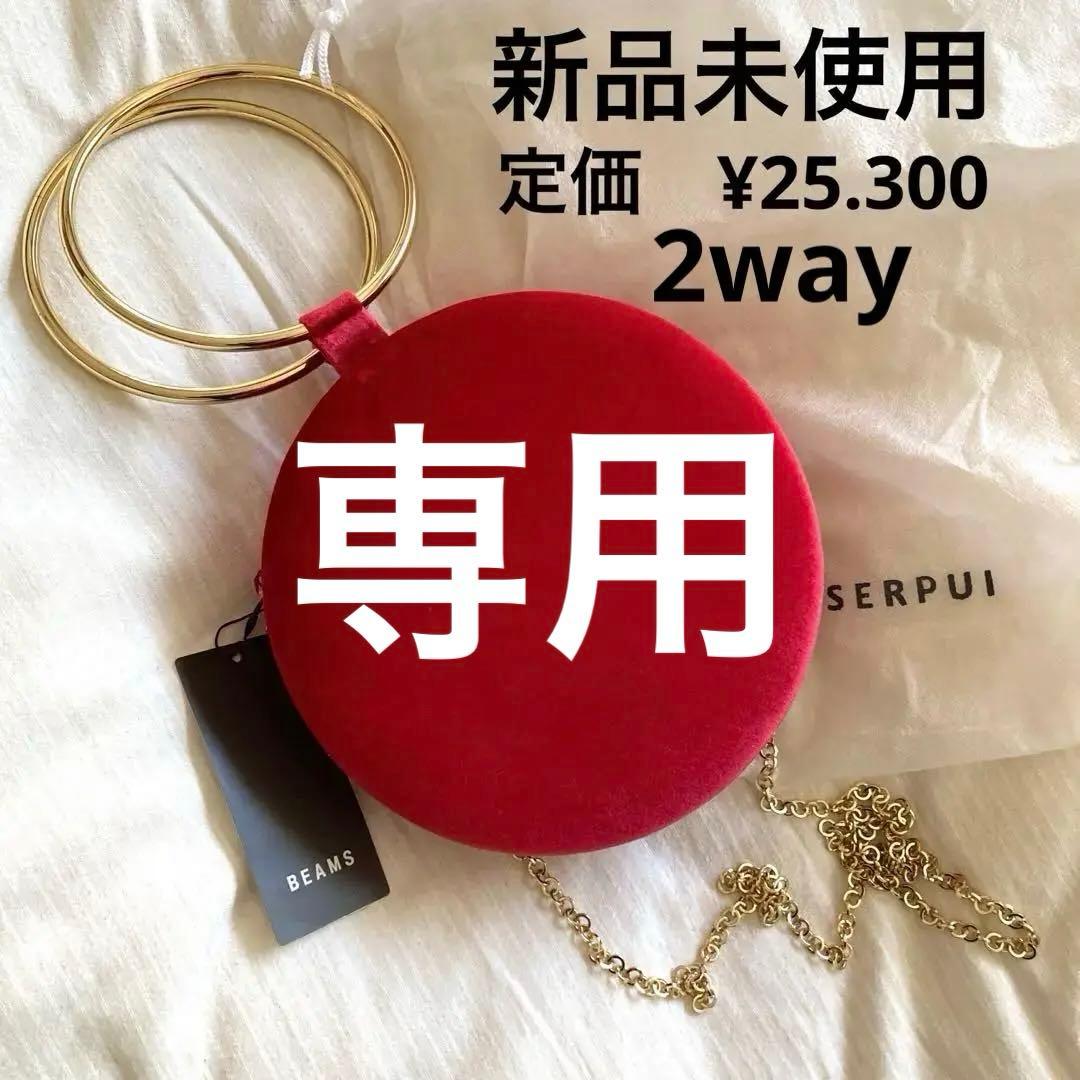 新品未使用❣️タグ付き　BEAMS SERPUI パーティーバッグ　2WAY