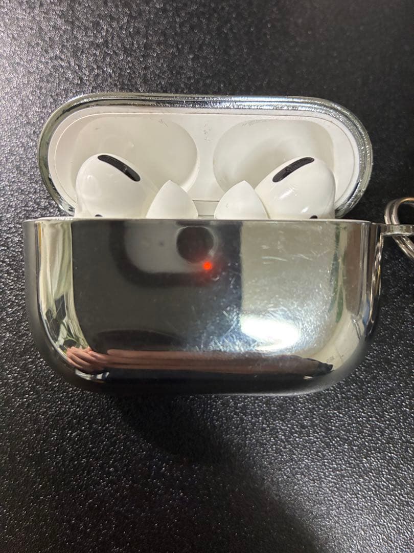 AirPods Pro 第2世代　本体 +シルバーケース　ライトニング　箱あり