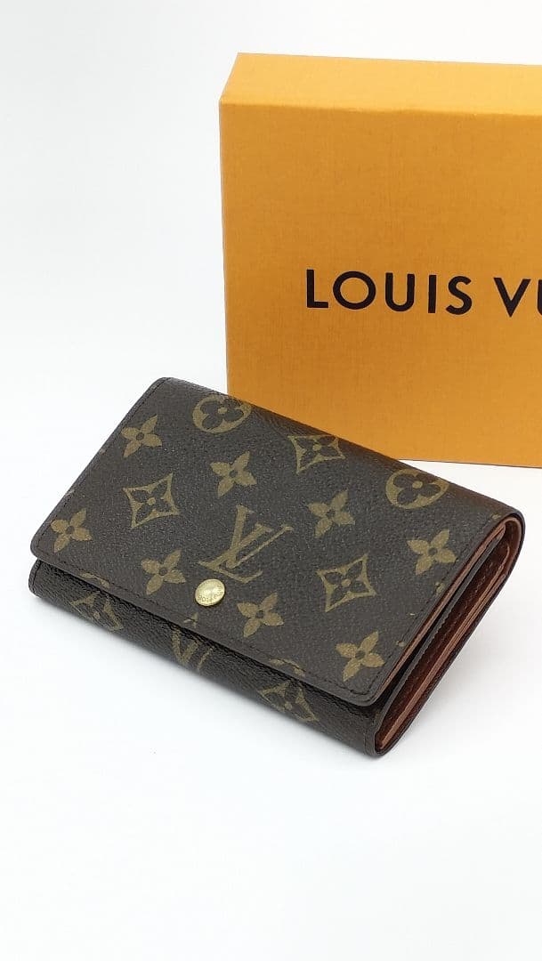 【美品】LOUIS VUITTON 二つ折り財布 モノグラム